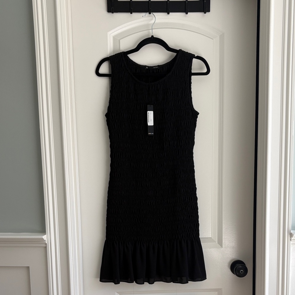 Black Sleeveless Mini Dress